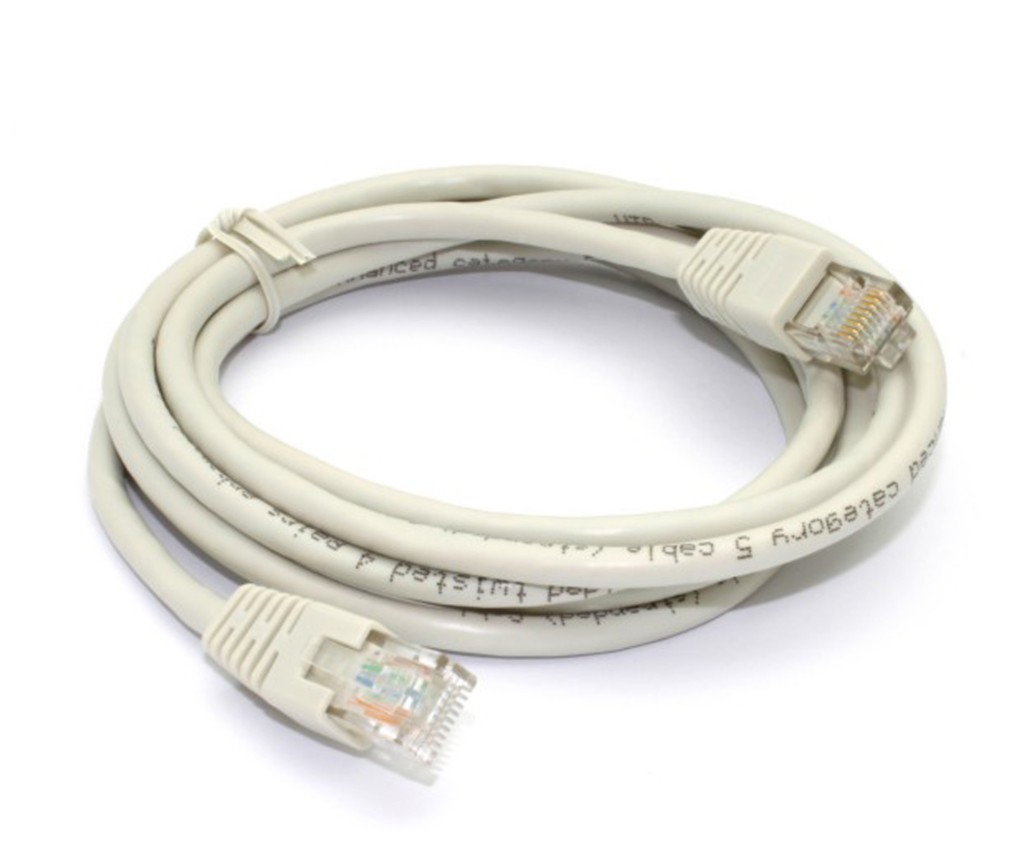 Ethernet patch cable with RJ45 connectors